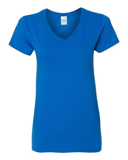 Women's Heavy Cotton™ V-Neck T-Shirt - Royal Front