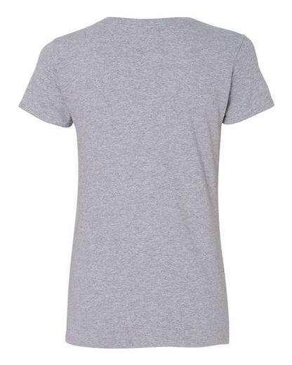 Women's Heavy Cotton™ V-Neck T-Shirt - Sport Grey Back