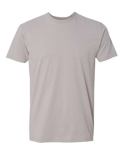 Next Level Unisex Sueded Tee - Light Grey Front