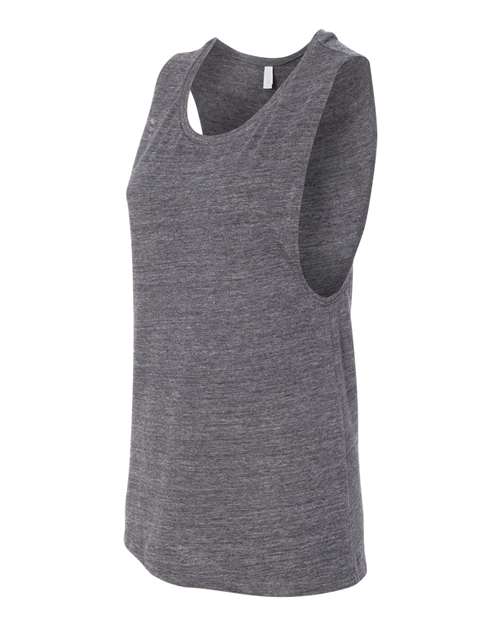 BELLA + CANVAS Women's Flowy Scoop Muscle Tank - Side