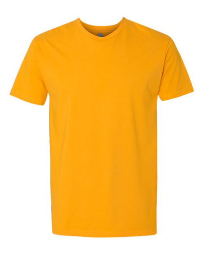 Next Level Unisex Cotton Tee - Gold Front