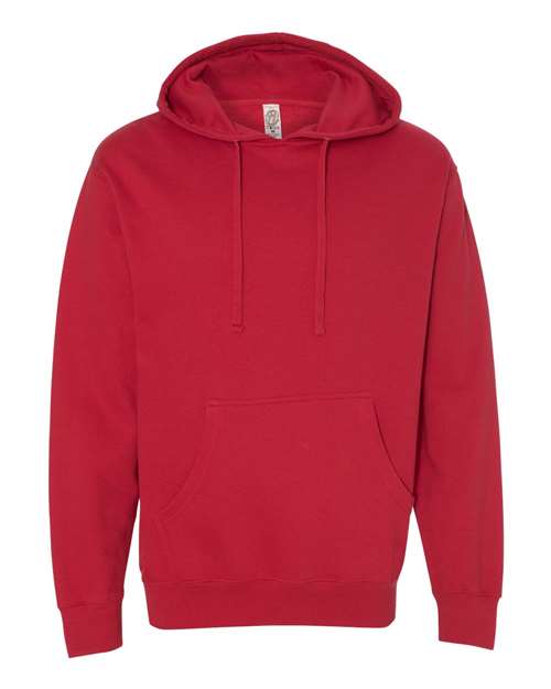Independent Trading Co. Unisex Midweight Hooded Sweatshirt - Red Front