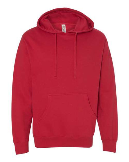 Independent Trading Co. Unisex Midweight Hooded Sweatshirt - Red Front