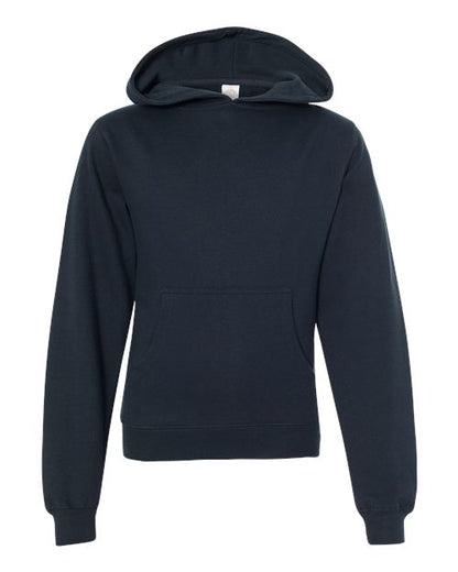 Independent Trading Co. Youth Midweight Hooded Sweatshirt - Classic Navy Front