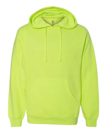 Independent Trading Co. Unisex Midweight Hooded Sweatshirt - Safety Yellow Front