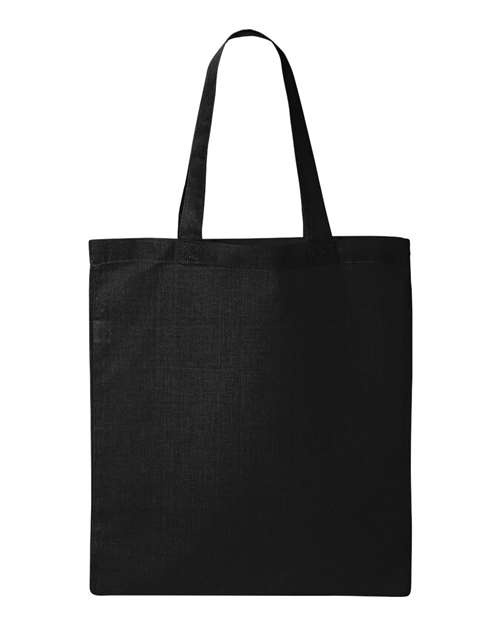 Q-Tees Economical Tote - Black Front