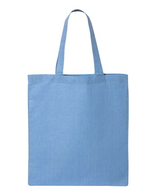 Q-Tees Economical Tote - Carolina Blue Front