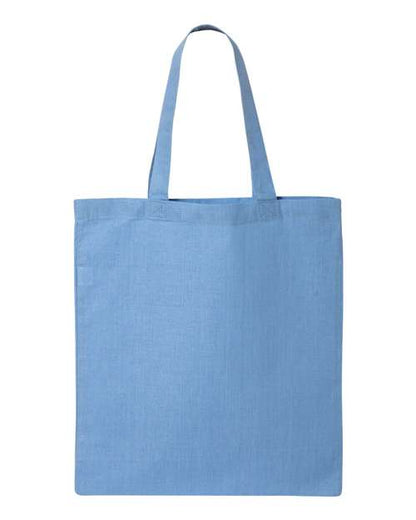 Q-Tees Economical Tote - Carolina Blue Front