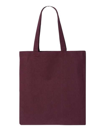 Q-Tees Economical Tote - Maroon Front