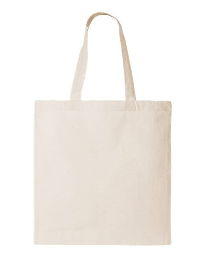 Q-Tees Economical Tote - Natural Front