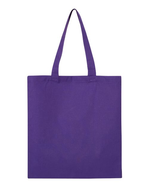 Q-Tees Economical Tote - Purple Front