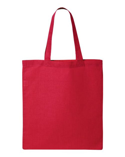 Q-Tees Economical Tote - Red Front