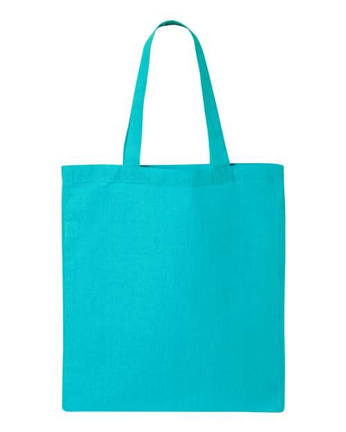 Q-Tees Economical Tote - Turquoise Front