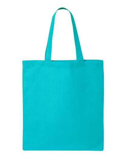 Q-Tees Economical Tote - Turquoise Front