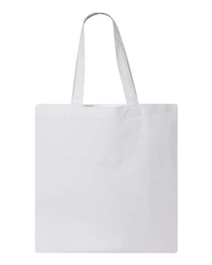 Q-Tees Economical Tote - White Front
