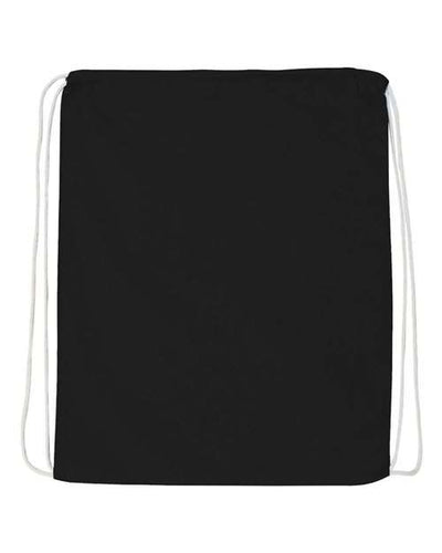 Q-Tees Economical Cotton Drawstring Bag