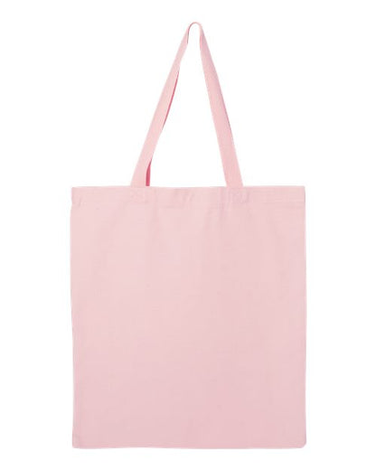 Q-Tees Promotional Tote - Light Pink Front