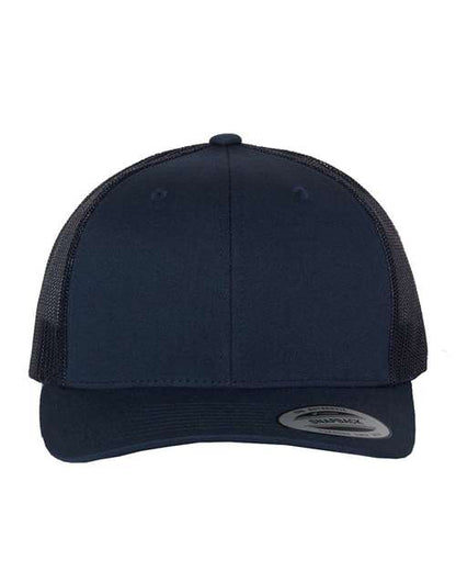 YP Classics Retro Trucker Cap - Navy Front