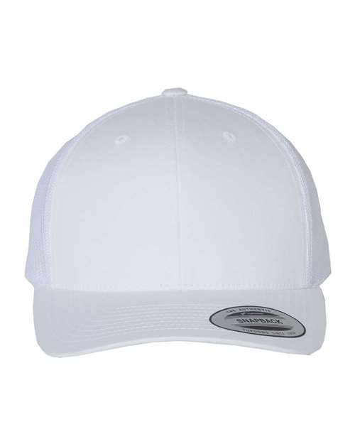 YP Classics Retro Trucker Cap - White Front