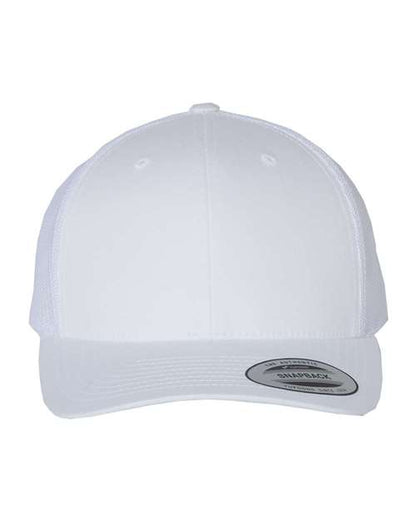 YP Classics Retro Trucker Cap - White Front