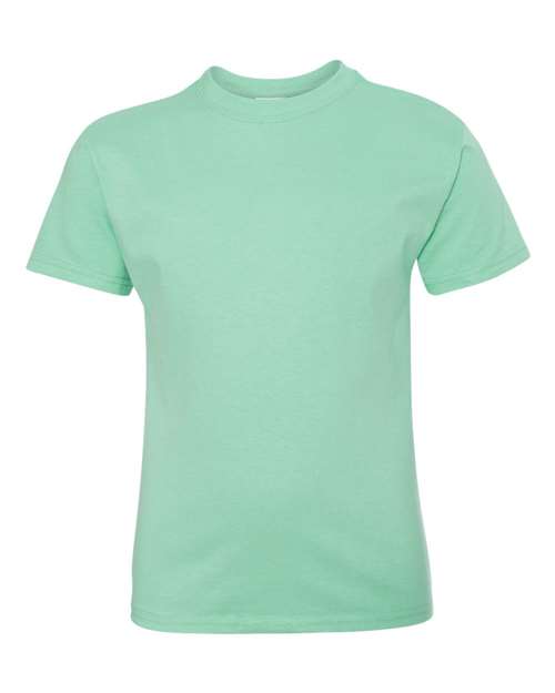 Hanes Youth Authentic T-Shirt - Clean Mint Front