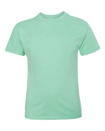 Hanes Youth Authentic T-Shirt - Clean Mint Front