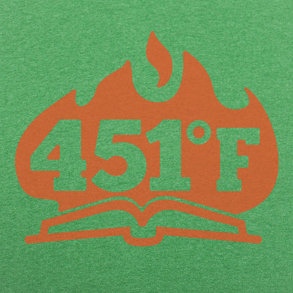 451 Fahrenheit Burning Book in Flames