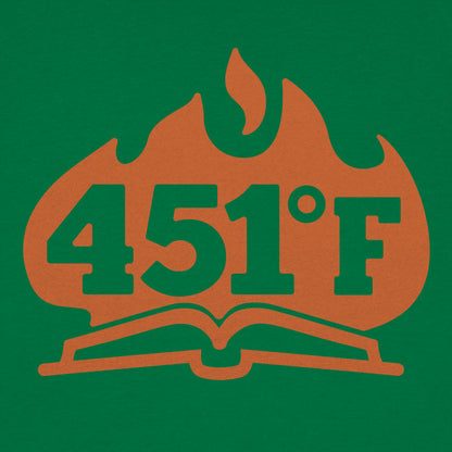 451 Fahrenheit Burning Book in Flames