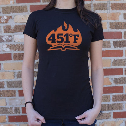 451 Fahrenheit Burning Book in Flames