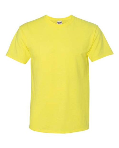 JERZEES Unisex Dri-Power® 50/50 T-Shirt - Neon Yellow Front