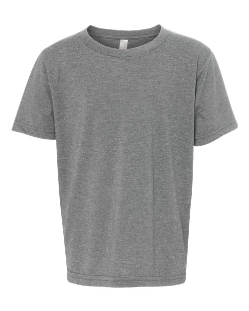 Next Level Youth CVC Tee - Dark Heather Grey Front