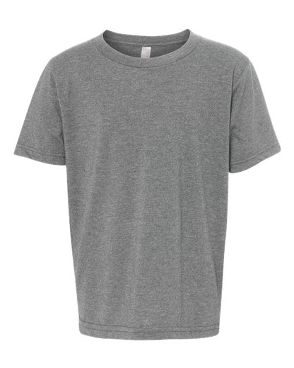 Next Level Youth CVC Tee - Dark Heather Grey Front