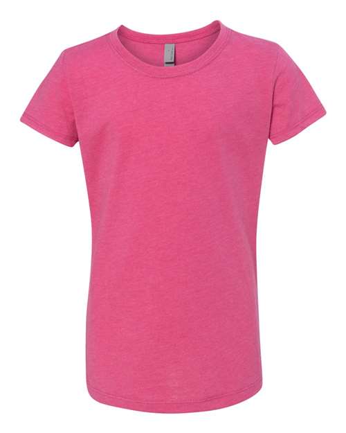 Next Level Girls’ CVC Princess Tee - Raspberry Front