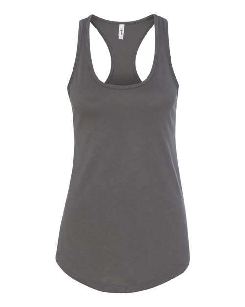 Next Level Women's Ideal Racerback Tank - Dark Grey Front