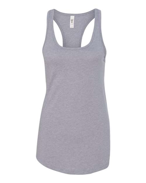 Next Level Women's Ideal Racerback Tank - Heather Grey Front