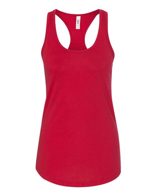Next Level Women's Ideal Racerback Tank - Red Front