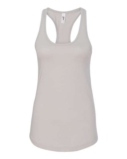 Next Level Women's Ideal Racerback Tank - Silver Front