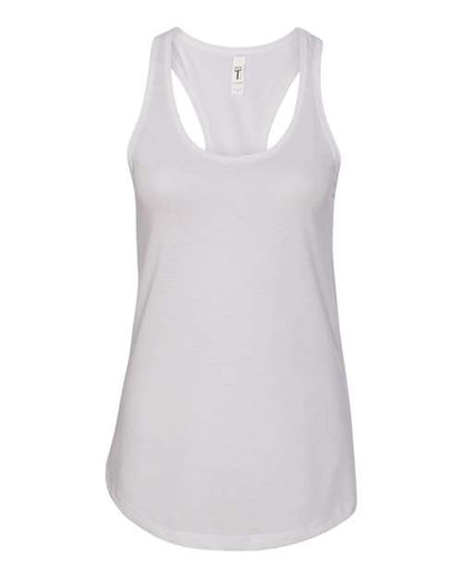 Next Level Women's Ideal Racerback Tank - White Front