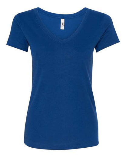 Next Level Women's Ideal V-Neck Tee - Royal Front