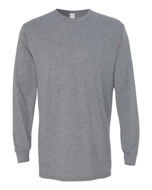 Unisex Heavy Cotton™ Long Sleeve T-Shirt - Graphite Heather Front