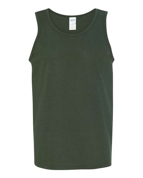 Gildan Unisex Heavy Cotton™ Tank Top - Forest Green Front