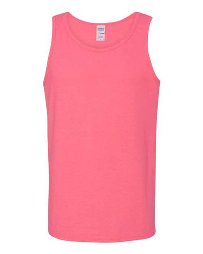 Gildan Unisex Heavy Cotton™ Tank Top - Safety Pink Front