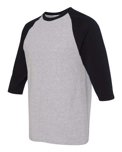 Gildan Unisex Heavy Cotton™ Raglan Three-Quarter Sleeve T-Shirt - Side