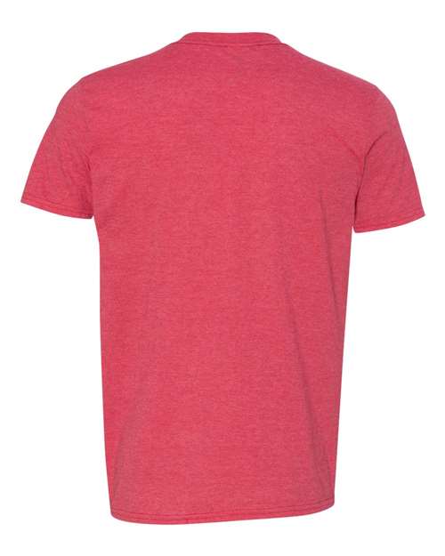 Unisex Softstyle® T-Shirt - Heather Red Back