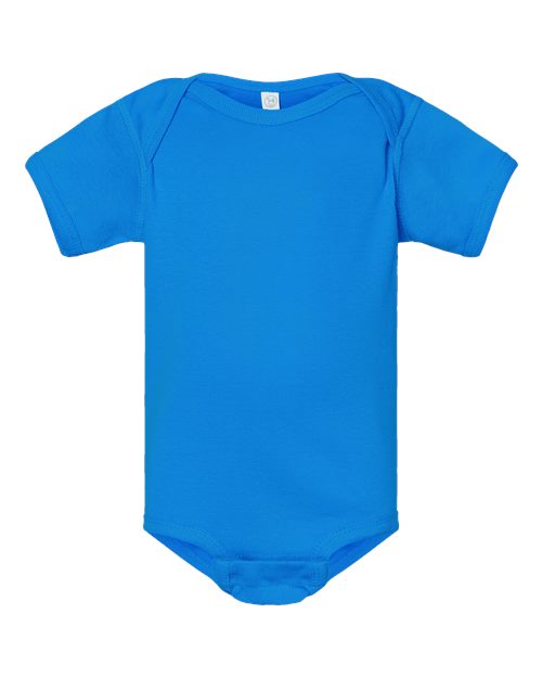 Rabbit Skins Infant Baby Rib Bodysuit - Cobalt Front