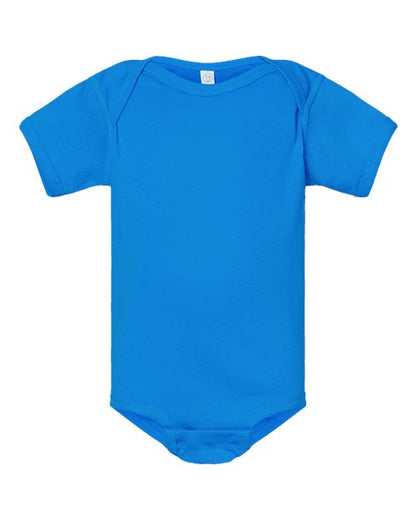 Rabbit Skins Infant Baby Rib Bodysuit - Cobalt Front