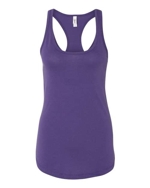 Next Level Women's Ideal Racerback Tank - Purple Rush Front