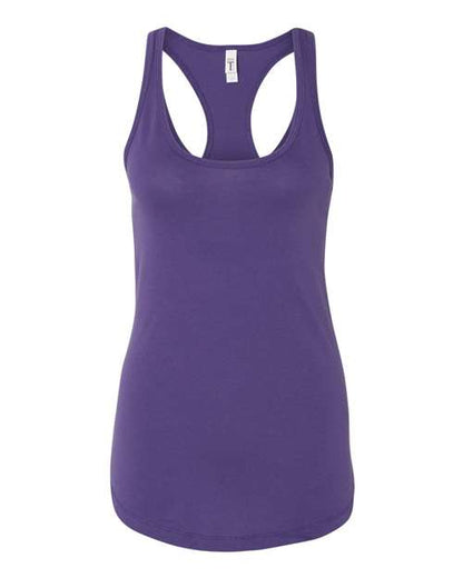 Next Level Women's Ideal Racerback Tank - Purple Rush Front