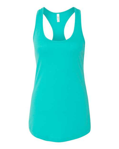 Next Level Women's Ideal Racerback Tank - Tahiti Blue Front