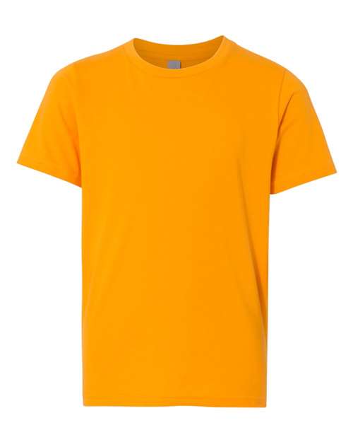 Next Level Youth Cotton Tee - Gold Front